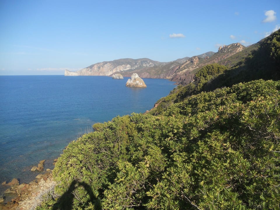 Amazing coastline at Nebida, great trails for hiking, trekking, mountain, bike.