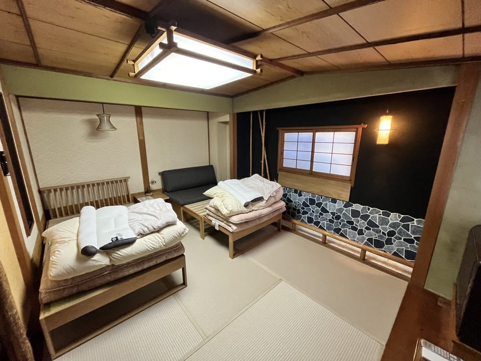 Desk, blackout drapes, iron/ironing board (on request), WiFi (free)