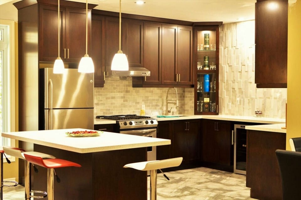 Ground floor kitchen come bar