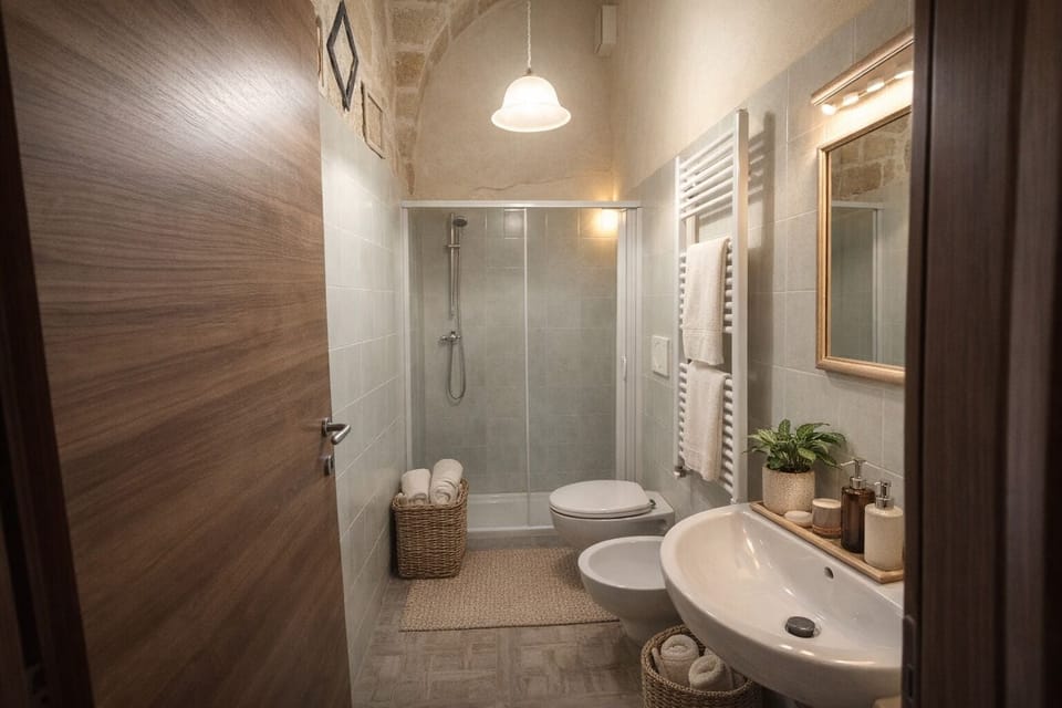 Basic Double Room | Bathroom | Shower, free toiletries, hair dryer, slippers