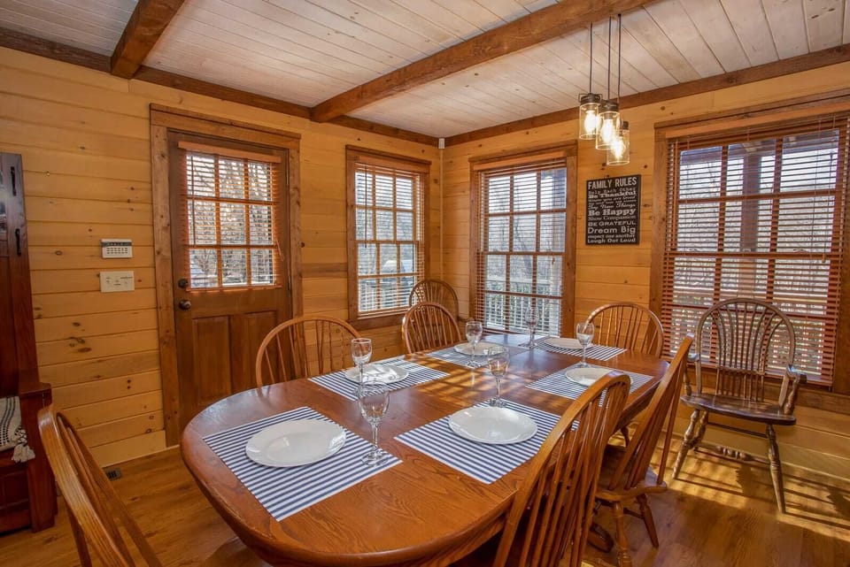 Banquet Style Dining Table Seats 8-10