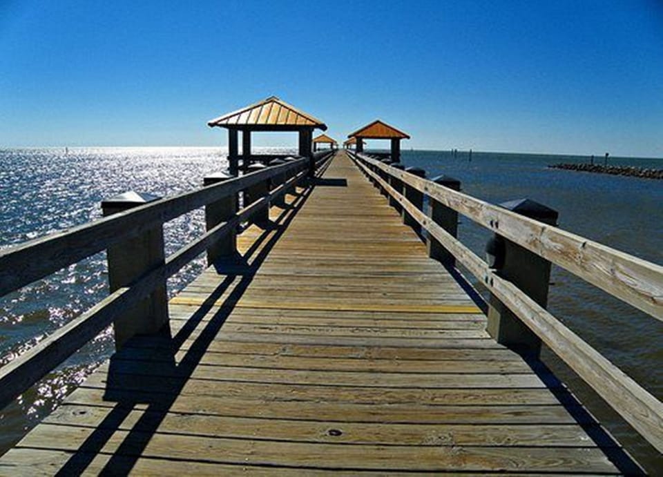Fishing pier within walking distance