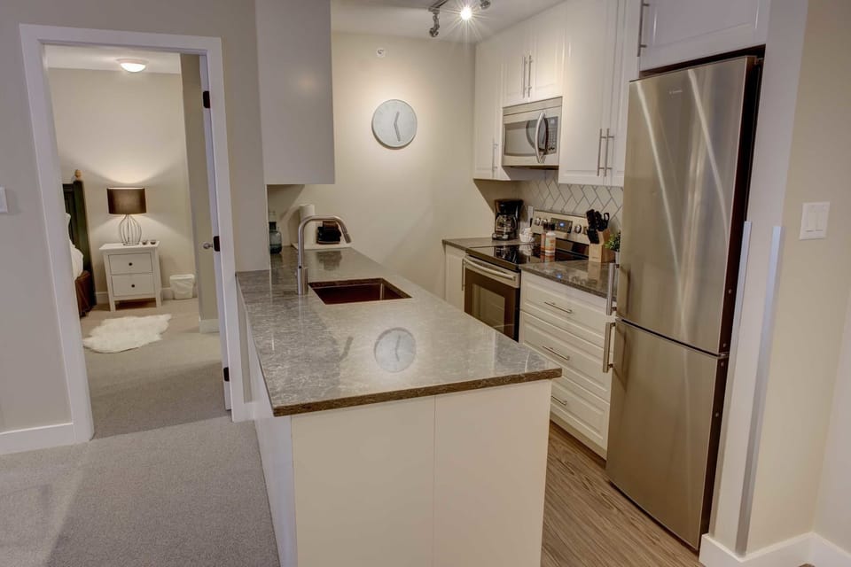 Kitchen & master bedroom view
