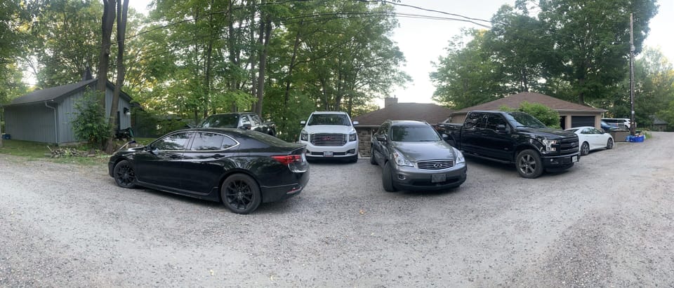 Parking for 6 vehicles