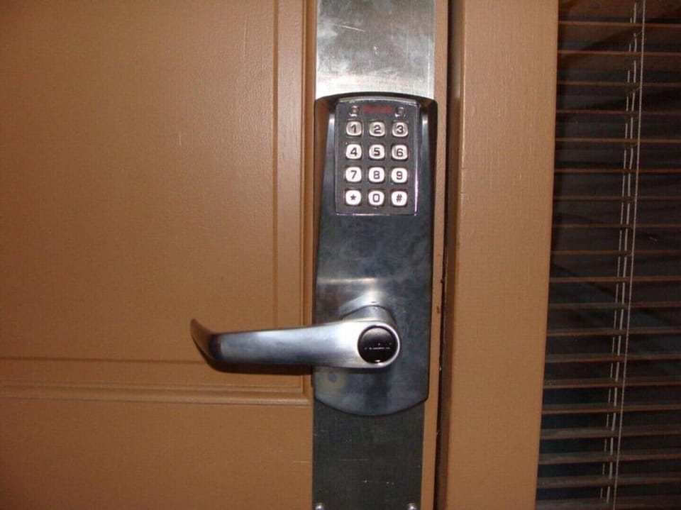 Secure coded lock for the front and the garage doors. Each guest receives their own unique code