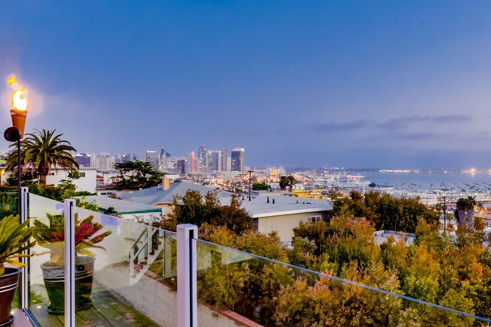 Marvel at the stunning skyline as you take in the panoramic view towards downtown.