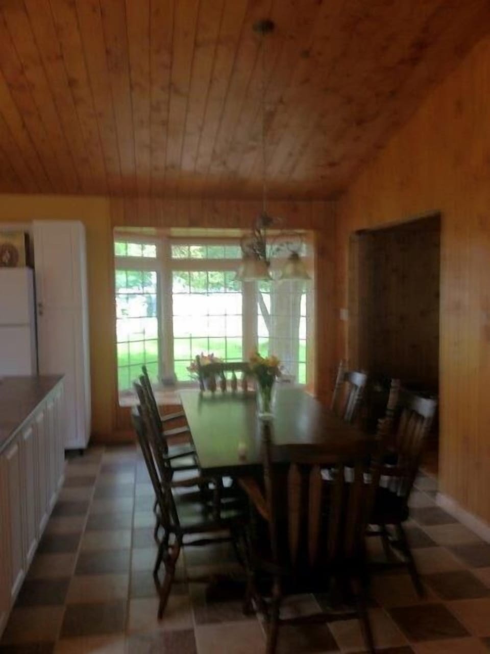 Second dining area in kitchen