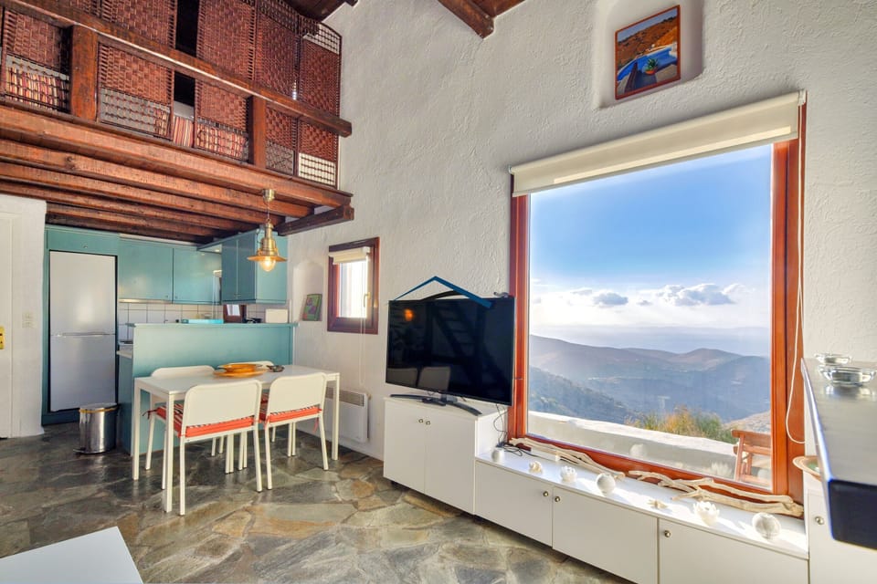 The view from inside the house