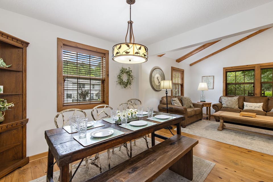 Living Room Flows into the Dining Room