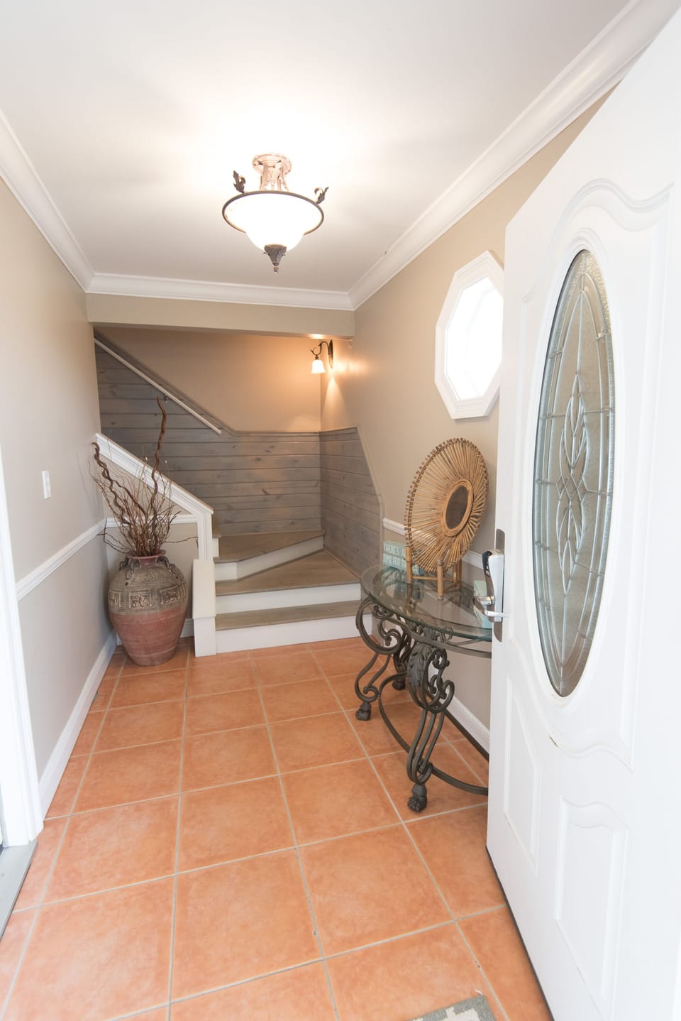 Ground level entry foyer