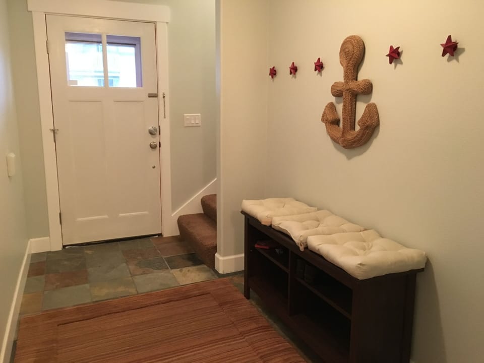 Entrance to house on ground floor.