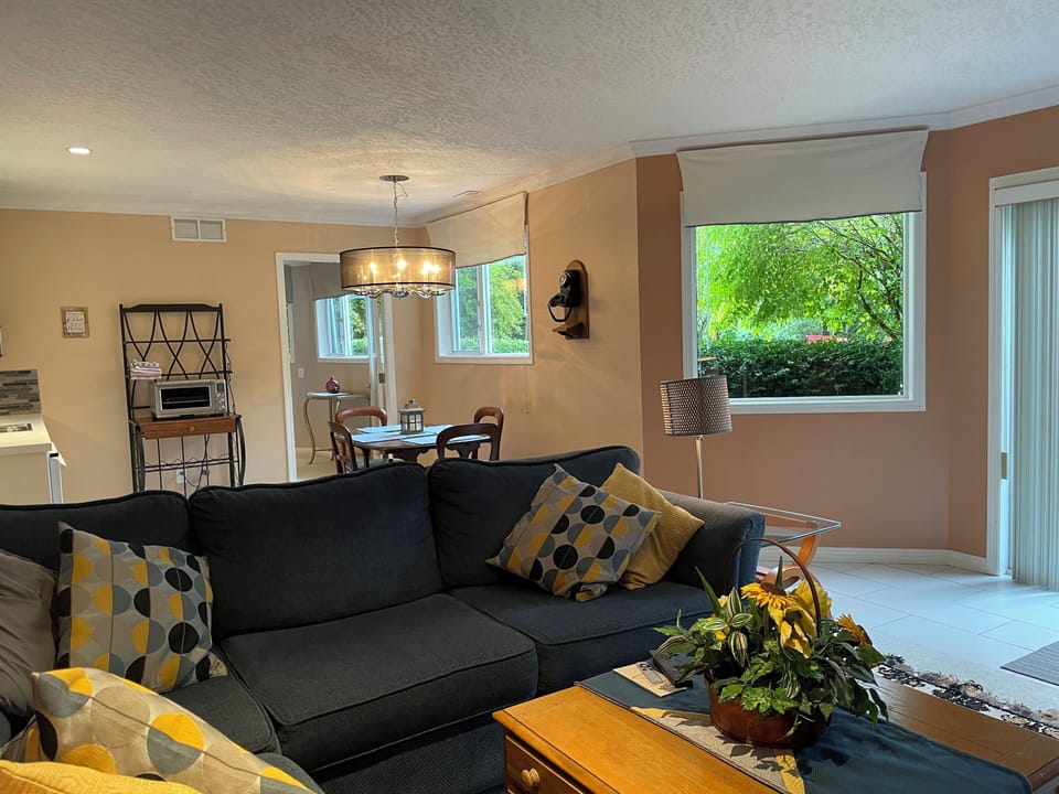 See green and trees from every window. 