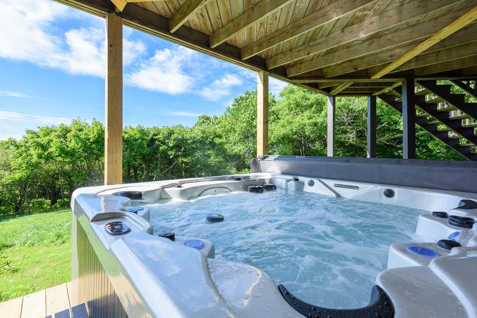 Hot Tub on the Lower Level Deck