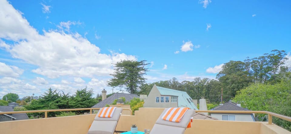 Two padded chaise lounges to soak up the sun.