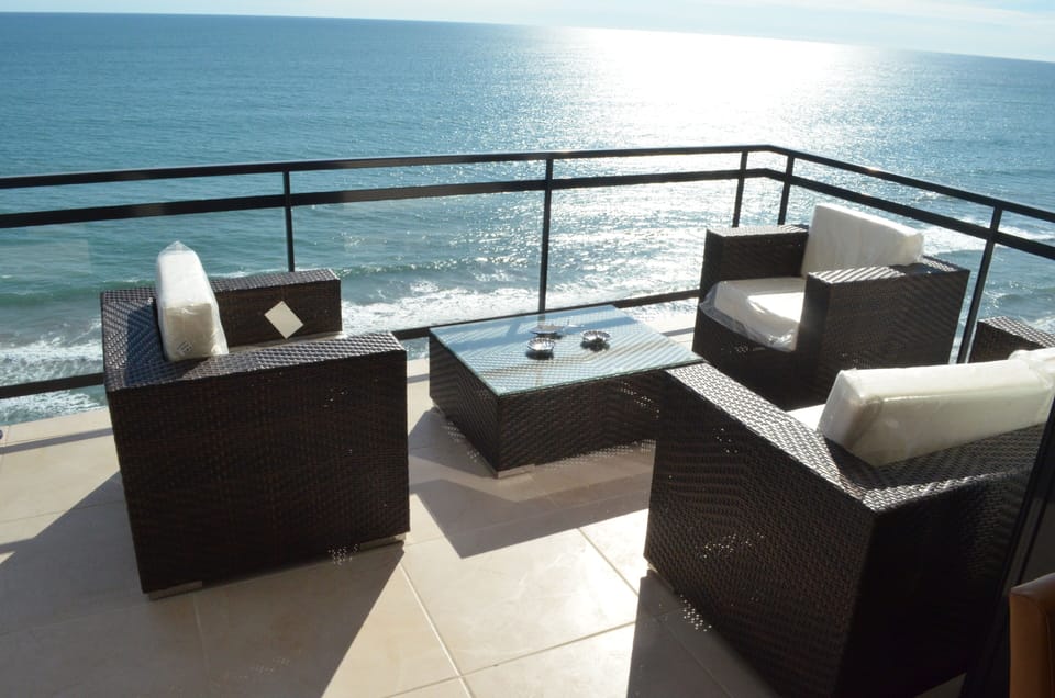 Oceanfront Outdoor Patio with breathtaking views