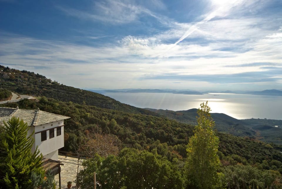 View of the bay from the main veranda of Villa Selini!