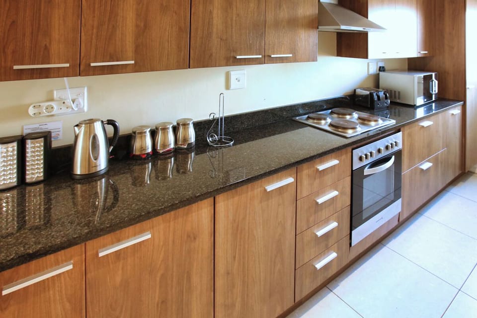 Fridge, microwave, electric kettle