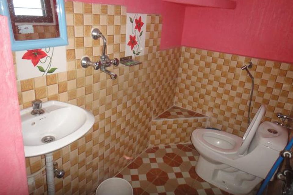 Shower, free toiletries, towels