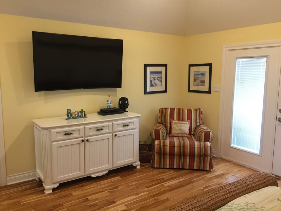 60” TV in Master bedroom