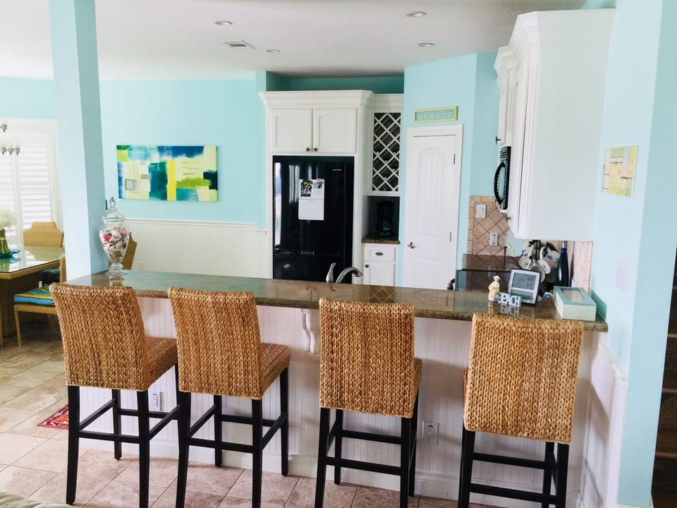 Fully stocked kitchen