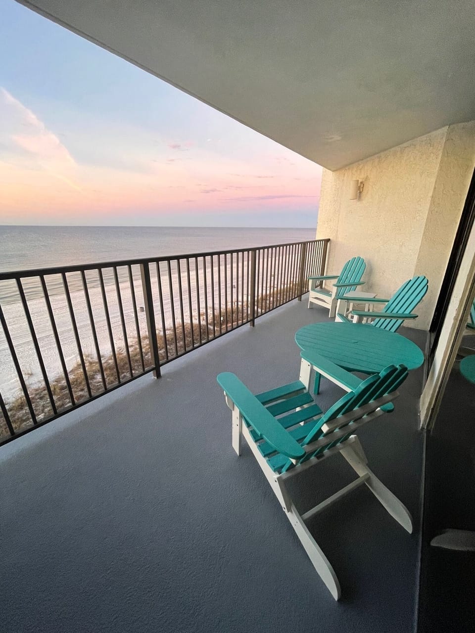 Balcony- Beach front condo 