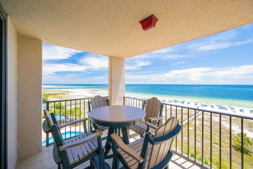 Enjoy the natural sights and sounds of the beach from your balcony