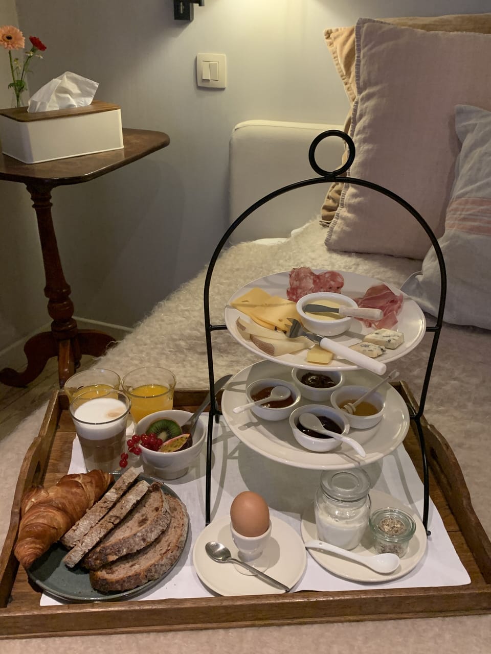 Free daily buffet breakfast