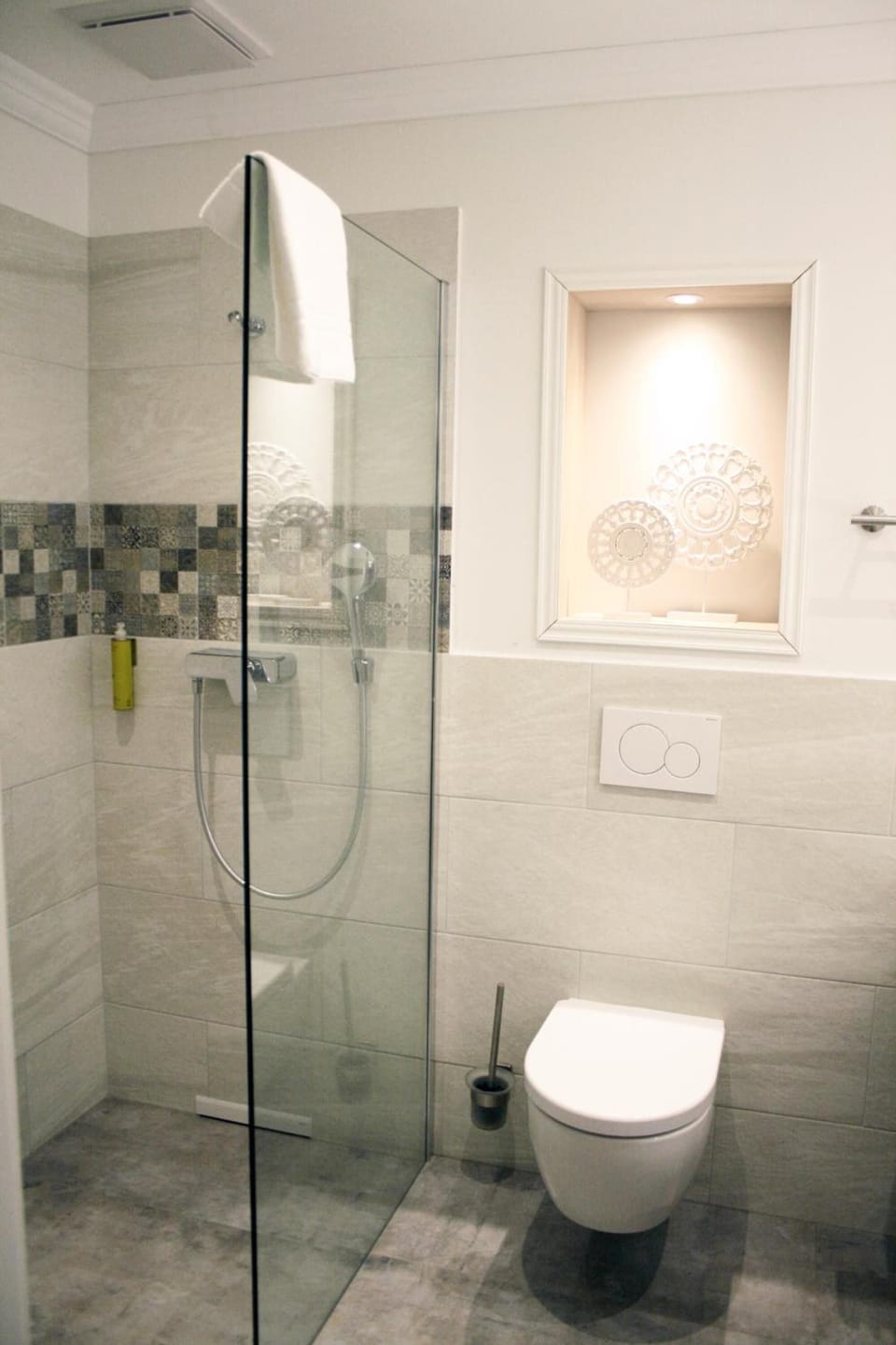 Free toiletries, hair dryer, towels