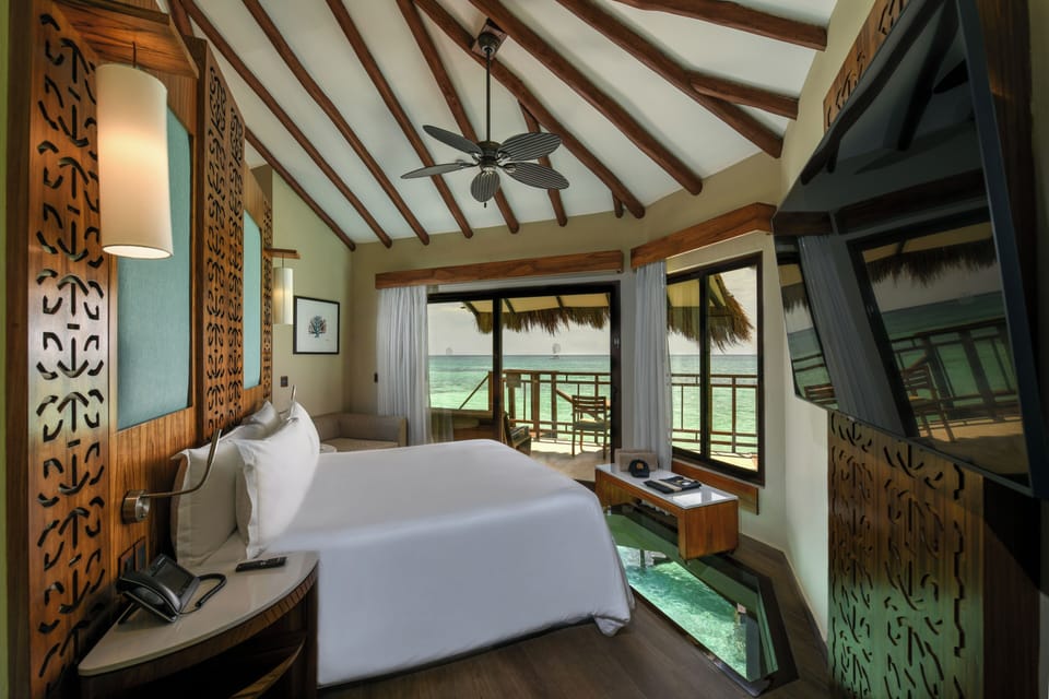 OVERWATER BUNGALOW | 1 bedroom, free minibar, in-room safe, desk