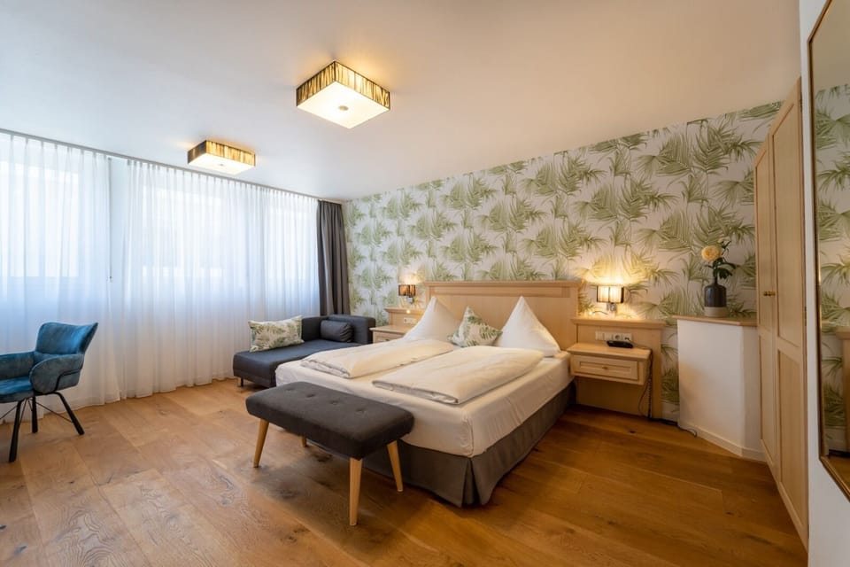 Premium bedding, desk, soundproofing, iron/ironing board