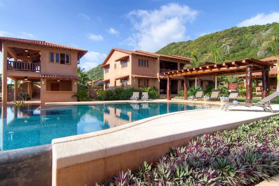 Infinity Pool with Villas behind