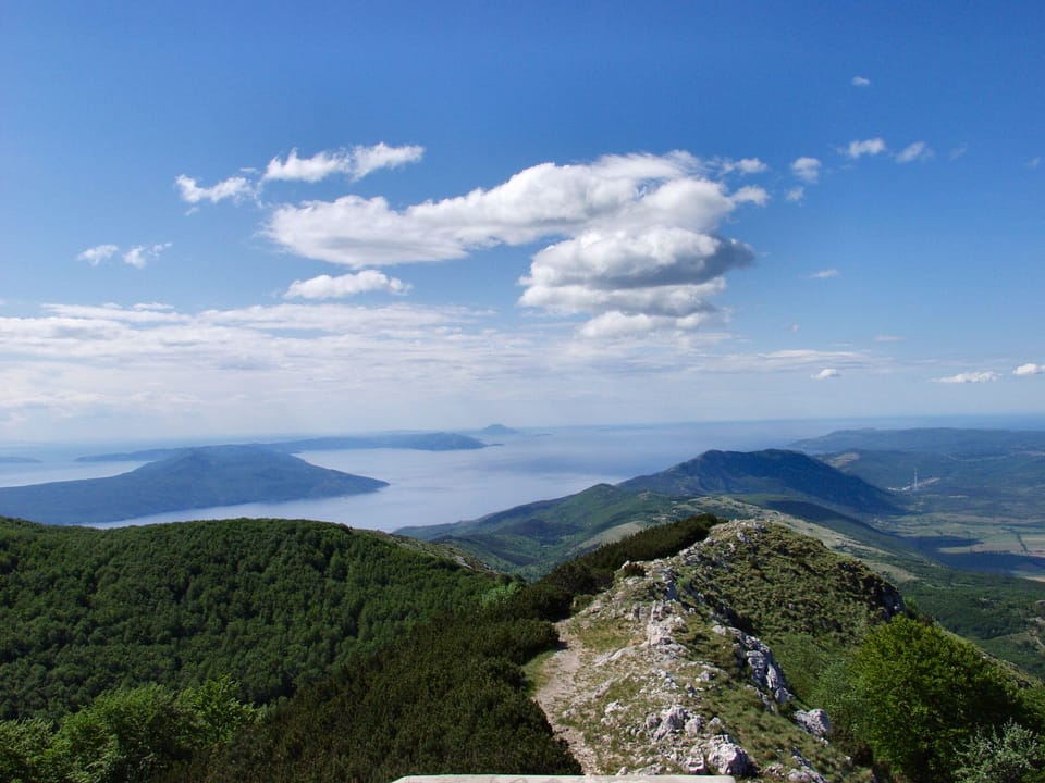 Top of Ucka with fabolous view on the Istria and see