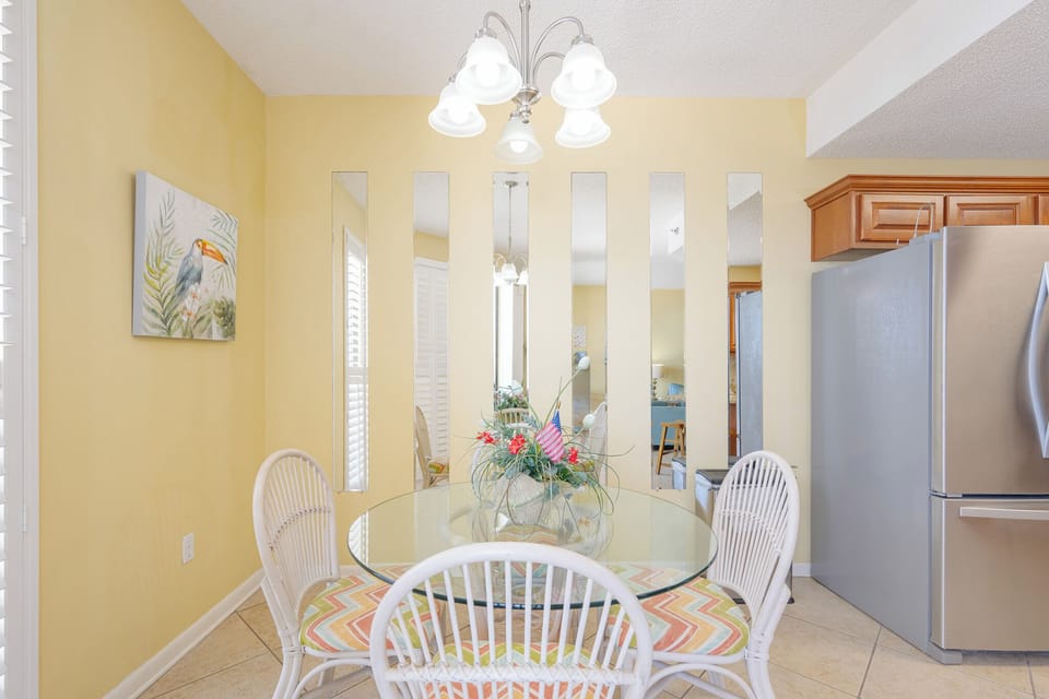 Dinging table with seating for four