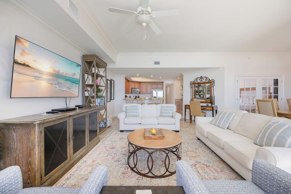 Sink into the plush sofa with a queen sleeper and enjoy laughter-filled moments with family