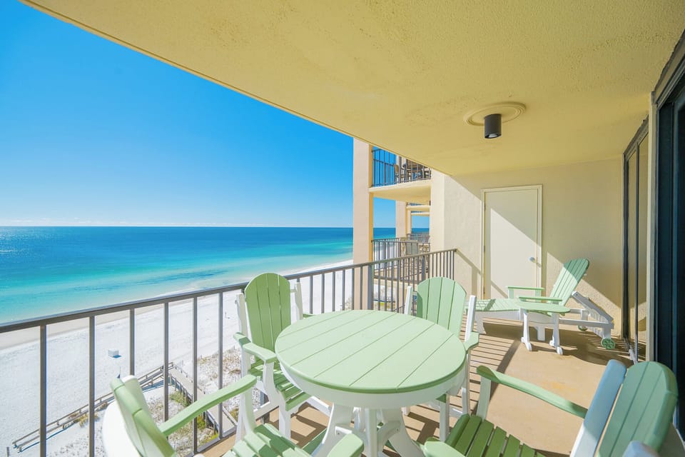 Breathe in the fresh coastal air while lounging on your balcony, soaking up the stunning beach views