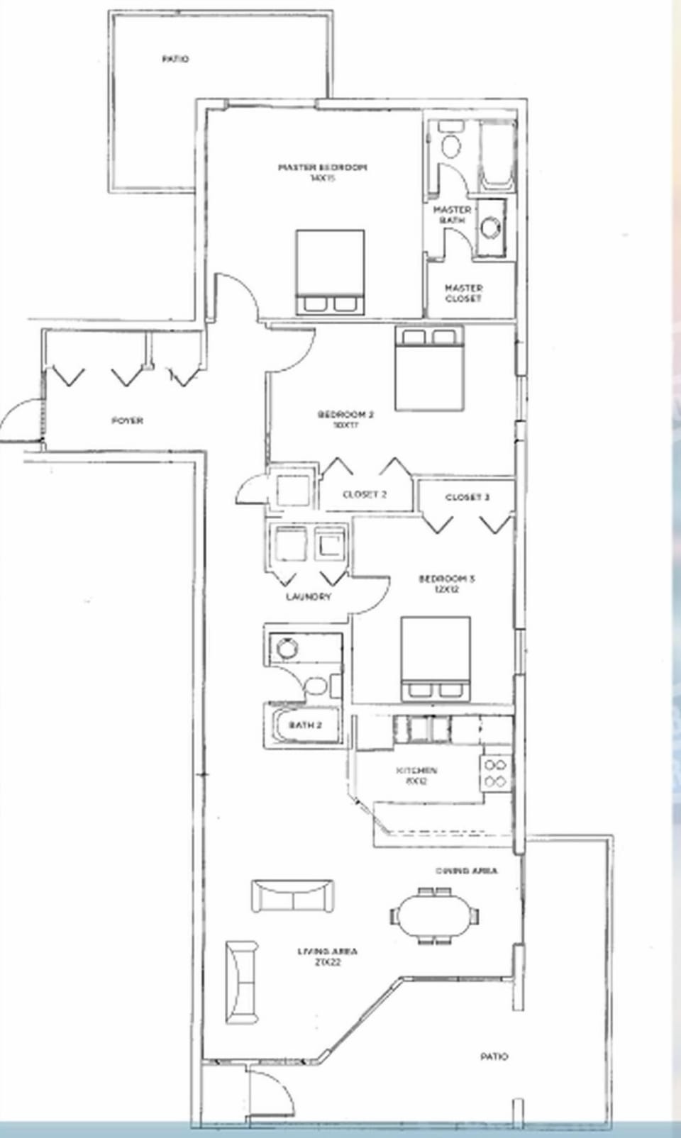 Explore the spacious layout featuring a welcoming living area, dining space, and a kitchen designed for easy entertaining