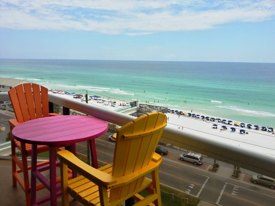 Private balcony  you can relax with a cup of  coffee or your favorite beverage.