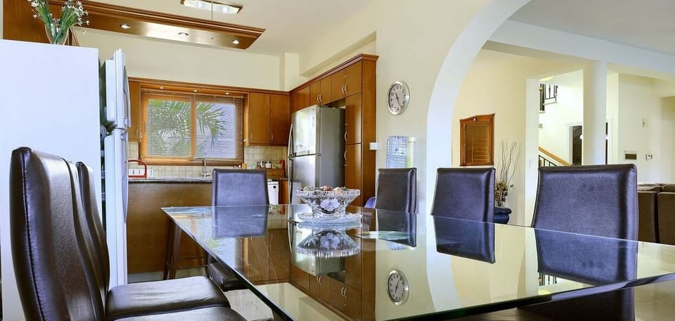 Luxury Villa | Private kitchen | Coffee/tea maker, microwave, electric kettle, highchair