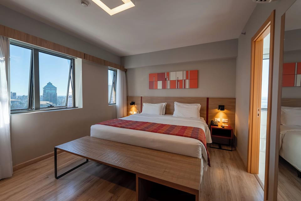 Superior Room | In-room safe, desk, laptop workspace, blackout drapes