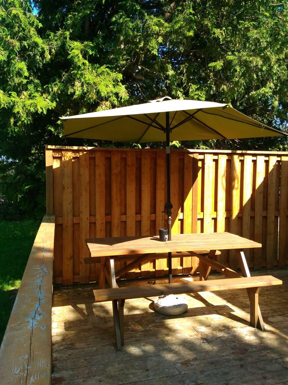 Shaded private area