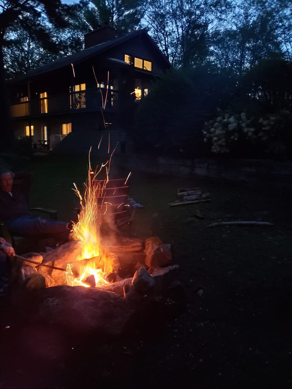 Nights by the firepit.