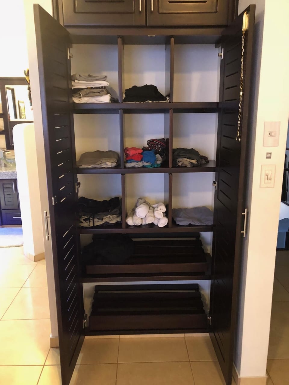 Custom designed closets