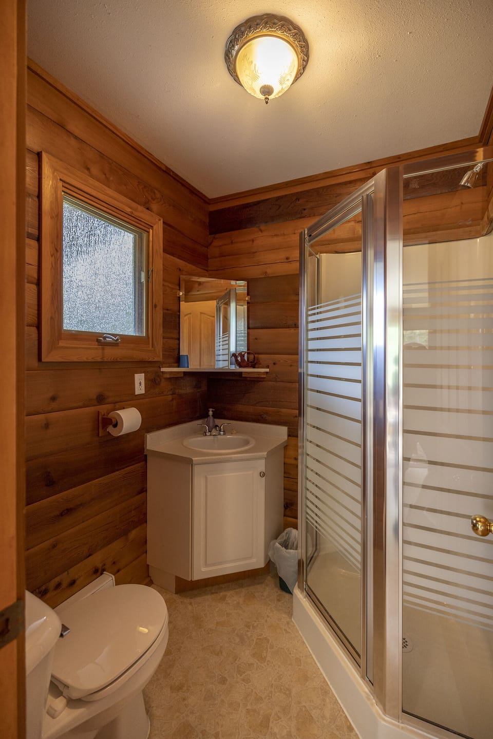 Private bathroom with a shower