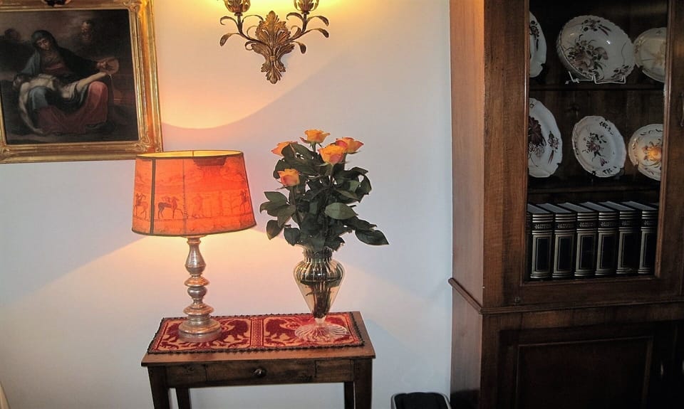 A detail of the living room
