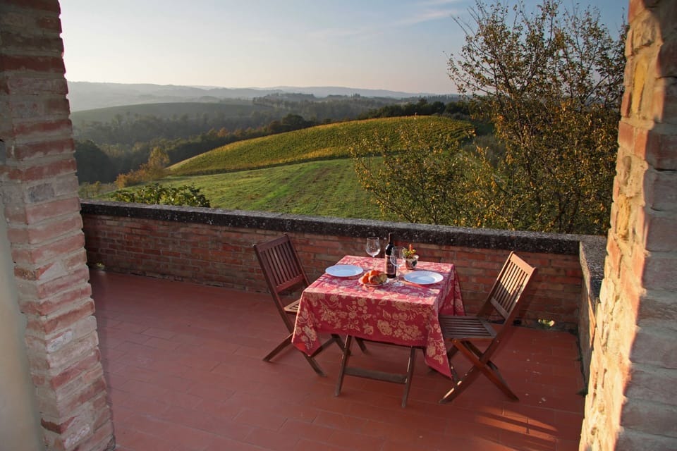 THE ONE. The wonderful and romantic terrace. Table & chairs for 4.