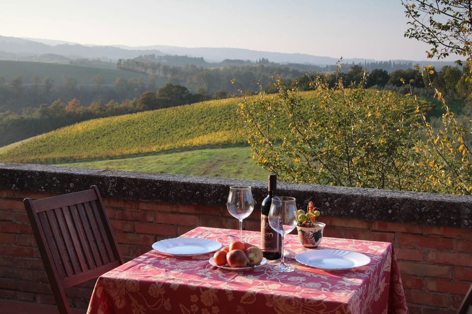 The terrace at the end of October.