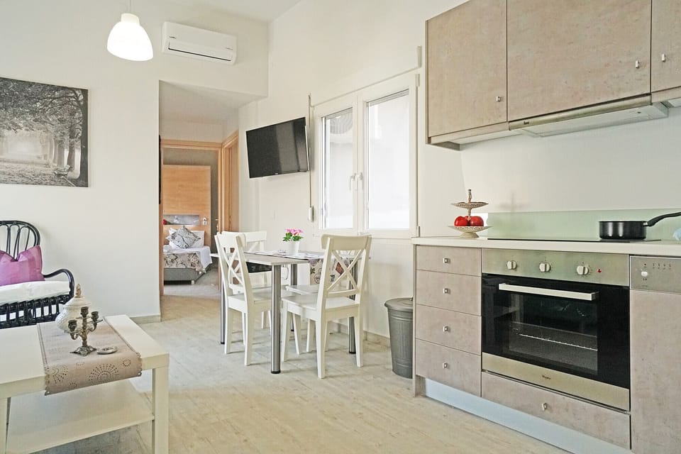 Open-plan kitchen
