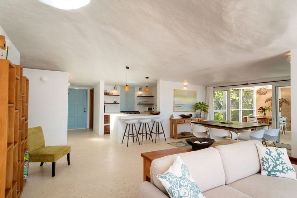 Open living and dining