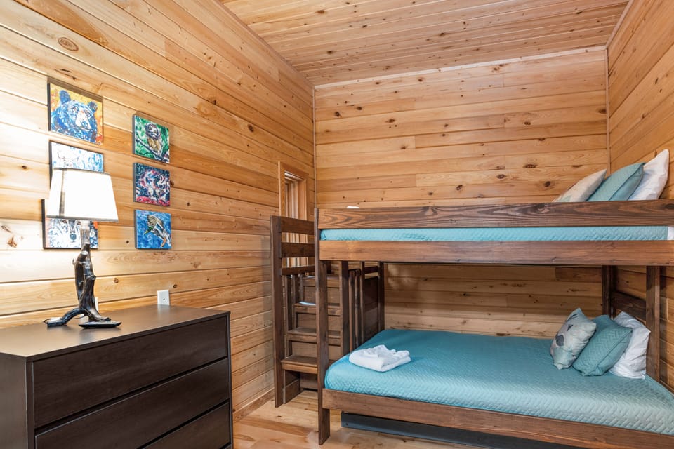 Full over Full Bunk with Twin Trundle (sleeps 5, best for kids)