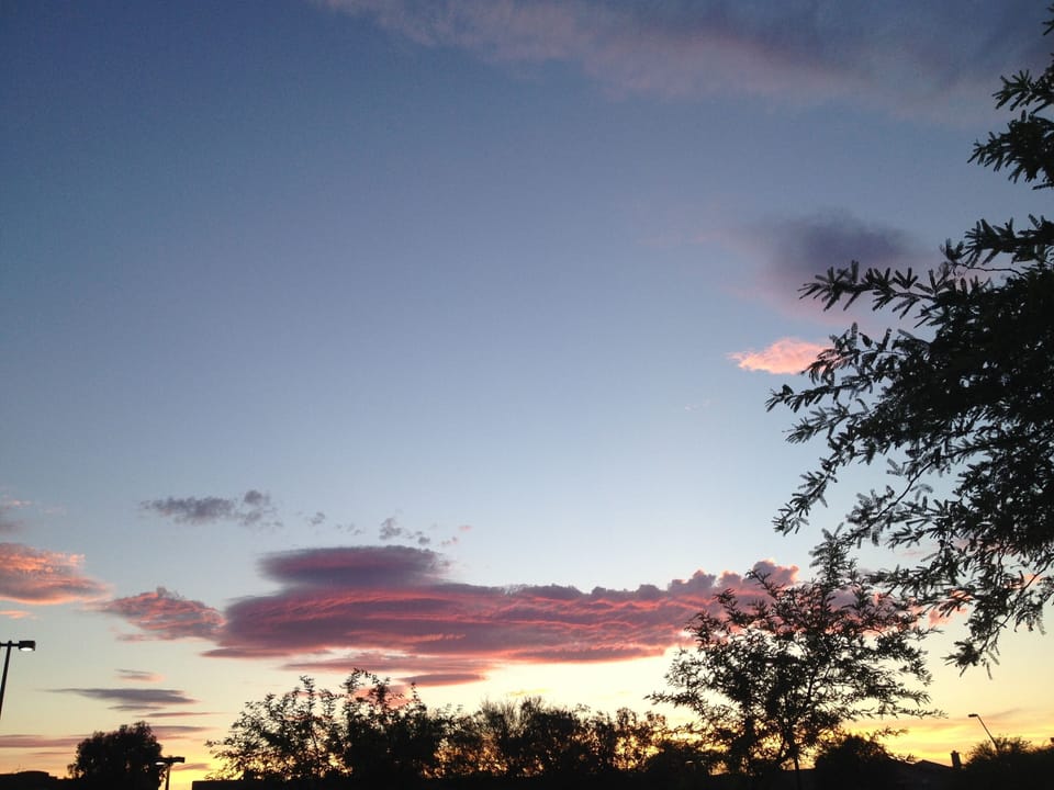 Our gorgeous evening sky! 